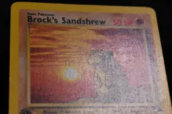 Brock's Sandshrew 1st Edition 72/132 LP Gym Heroes Regular Common Pokemon TCG - Image 3