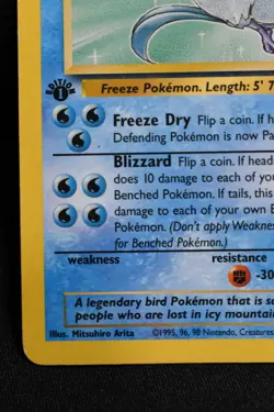 Articuno 1st Edition 17/62 MP Fossil Regular Rare Pokemon TCG - Image 5