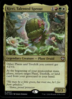 1x Foil Kirri, Talented Sprout - Commander: Outlaws - NM - MTG - Image 1
