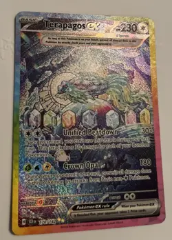 Pokemon TCG Terapagos EX 170/142 Stellar Crown Holo Special Illustration Rare - Image 1