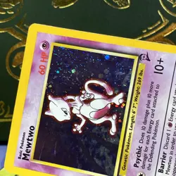 2000 Pokemon - Mewtwo #10/30 - Base Set 2 - Holo Corner Swirl - LP - Image 5