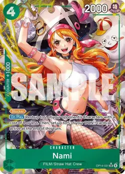 One Piece Nami (Alternate Art) - OP14-031 - SR - Foil, Near Mint The Azure Sea's - Image 1