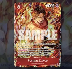 Portgas.D.Ace (Illustration Box Vol.5) ST15-005 SR One Piece Promotion Cards NM - Image 1