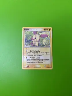 Plusle 44/107 EX Deoxys Pokemon Card LP - Image 1