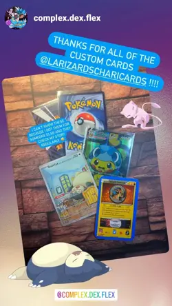 SALE! | Snorlax with Munchlax & Mew | Van Gogh Pokemon Cards | #18 | Read Descr. - Image 5