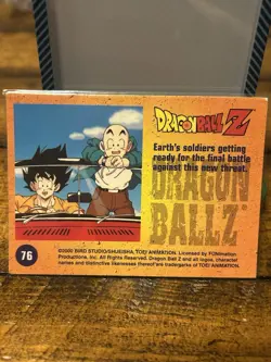 Dragon Ball Z Card #76 FUNimation Etched Foil BASE 2000 - Image 2