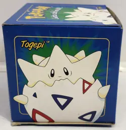 Nintendo Pokemon Burger King Togepi Trading Card 23K Gold Plated Blue Box Sealed - Image 1