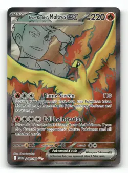 Team Rocket's Moltres ex 208/182 - Destined Rivals - Pokemon Card NM/M - Image 1