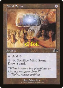 MTG Foil Retro Dominaria Remastered DMR Mind Stone MINT - Image 1