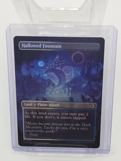 Hallowed Fountain (Borderless Double Sided FOIL) Lorwyn Eclipsed 347 MtG Wizards - Image 2
