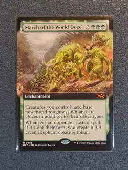 MTG March of the World Ooze - Extended - Aetherdrift - DFT - NM+ Condition - Image 1