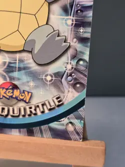 💥 SQUIRTLE 1999 Topps Pokemon TV Non Holo Animation Series Black Logo # 07 - Image 4