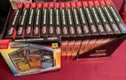 17x Pokemon Prismatic Evolutions Poster Collection Display! Sealed! - Image 1