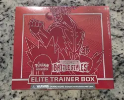 Pokemon SWORD & SHIELD BATTLE STYLES Red Elite Trainer Box ETB New SEALED! - Image 1