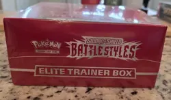Pokemon SWORD & SHIELD BATTLE STYLES Red Elite Trainer Box ETB New SEALED! - Image 3