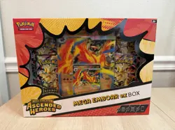 Pokemon TCG: Mega Evolution Ascended Heroes Mega Emboar ex Box Factory-Sealed - Image 1
