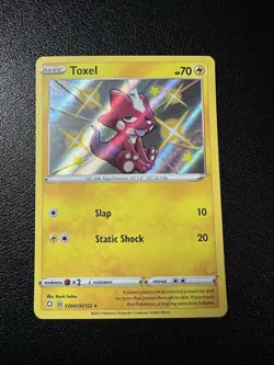 Pokemon Toxel Shiny Holo Rare Shining Fates: Shiny Vault SV041/SV122 NM - Image 1