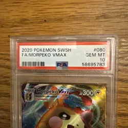 2020 Pokemon: MORPEKO VMAX 080/202 [Sword & Shield Base Set] Gem Mint PSA 10 💎 - Image 2