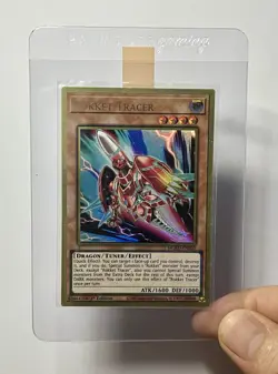 Rokket Tracer MGED-EN020 (NM) Premium Gold Rare 1st Edition YuGiOh! - Image 3
