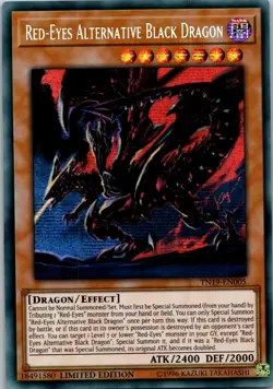 Yugioh Red-Eyes Alternative Black Dragon TN19-EN005 Limited Prismatic Secret NM - Image 1