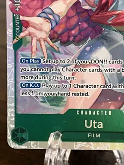 Uta OP13-023 One Piece TCG Carrying On His Will Foil NM - Image 4