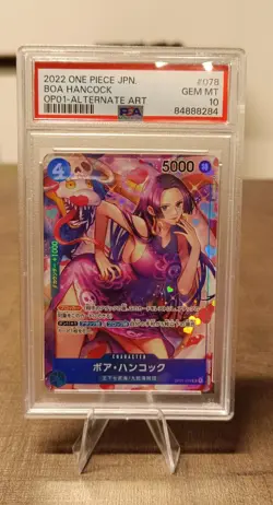 Romance Dawn - One Piece - Carta Boa Hancock Parallel Art OP01-078 SR PSA 10 - Image 1