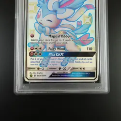 PSA 10 Sylveon GX SV76/SV94 Pokemon Hidden Fates Full Art Holo Card - Image 3