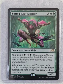 MTG Spring-Leaf Avenger #208 Kamigawa Neon Dynasty Magic Card Rare NM - Image 5