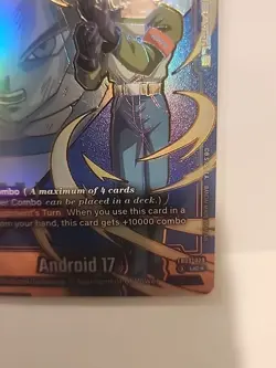 Bandai Dragon Ball Super Card Game Android 17 FB09-029 Battle Super Combo Holo - Image 4
