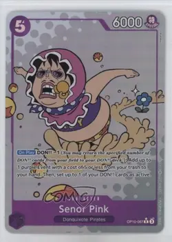 2025 One Piece Card Game: Royal Blood OP10 R English Senor Pink (Alt Art) - Image 1