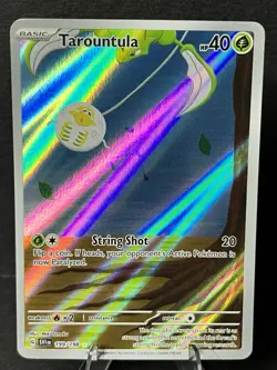 Pokemon TCG Tarountula Scarlet & Violet Base Set Holo Illustration Card 199/198 - Image 1