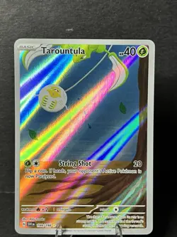Pokemon TCG Tarountula Scarlet & Violet Base Set Holo Illustration Card 199/198 - Image 2