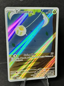 Pokemon TCG Tarountula Scarlet & Violet Base Set Holo Illustration Card 199/198 - Image 3