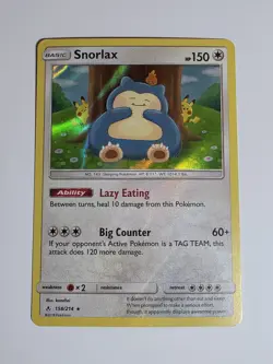 Snorlax Reverse Holo Rare Card 158/214 SM Unbroken Bonds - Image 1