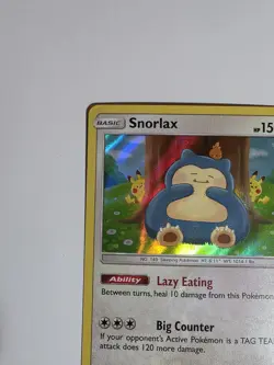 Snorlax Reverse Holo Rare Card 158/214 SM Unbroken Bonds - Image 2