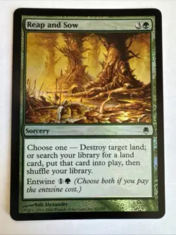 Reap and Sow Darksteel Foil Magic The Gathering MTG Card - Image 1