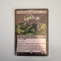MTG-Teenage Mutant Ninja Turtles, Shark Shredder, Killer Clone - Foil Promo - Image 1