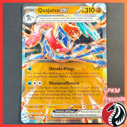 Quajutsu EX 106/167 TWM ✨Double Rare 🟢NM 🇩🇪Deutsch Pokemon Maskerade - Image 1