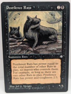 MTG Pestilence Rats Ice Age Regular LP - Image 1
