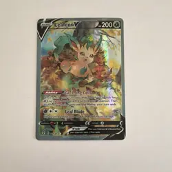 Pokemon Leafeon V Full Art Ultra Rare Holo 200 HP 167/203 Evolving Skies - Image 1