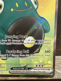 Bellibolt ex 237/193 Pokemon Paldea Evolved Full Art Ultra Rare Holo - Image 3