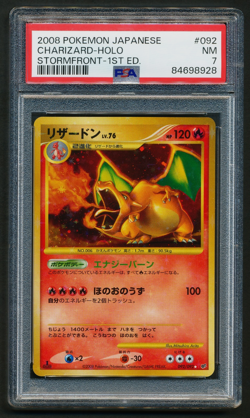 Charizard 092/092 Holo Rare Pokemon 2008 Stormfront 1st Edition PSA 7 NM Jap - Image 1