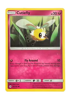 New: 2017 Pokemon TCG Cutiefly 92 Sun & Moon Regular Common - Image 1