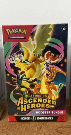 🔥Pokemon TCG Ascended Heroes Booster Bundle (6 packs) - Brand New - SEALED🔥 - Image 1