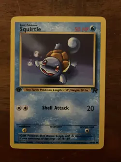 Squirtle Team Rocket 1st Edition 68/82 Pokemon 2000 Vintage NM+ - Image 3