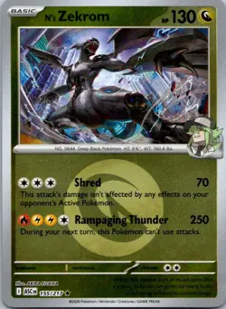 N'S ZEKROM (POKE BALL) - 155/217 Holo ME: Ascended Heroes - POKEMON NM/M - Image 1