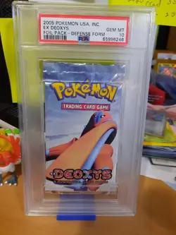 Pokemon EX Deoxys Graded Booster Pack Defense Form PSA 10 GEM Mint cert 65996246 - Image 1