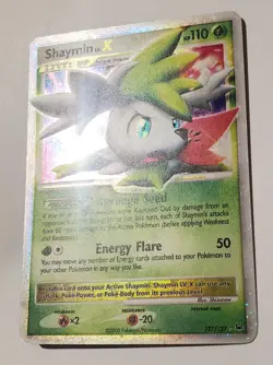 Pokemon TCG Shaymin Lv.X Sky Forme Platinum 127/127 Holo Ultra Rare 110 HP Eng - Image 3