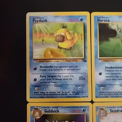 Pokemon TCG Fossil Lot - Vintage 1999 WoTC - Psyduck Golduck Seadra & More! - Image 2