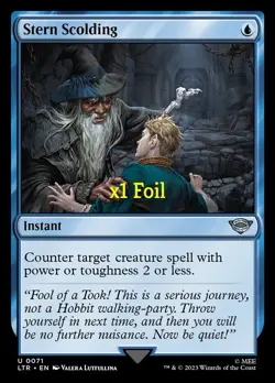 MTG Foil The Lord of the Rings: Tales of Middle-earth LTR Stern Scolding MINT - Image 1